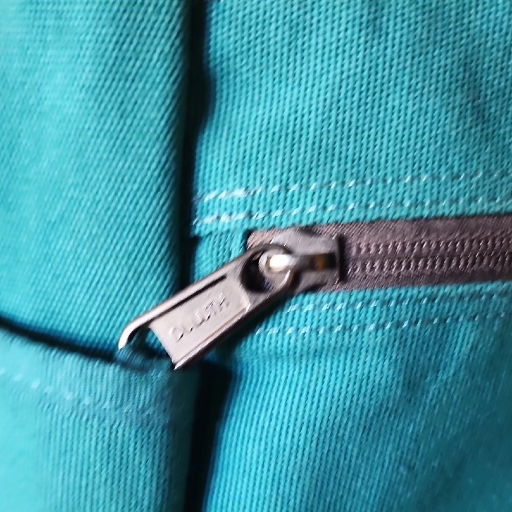 Duluth Trading Co Teal Canvas Tote Bag Work Travel - Picture 5 of 12